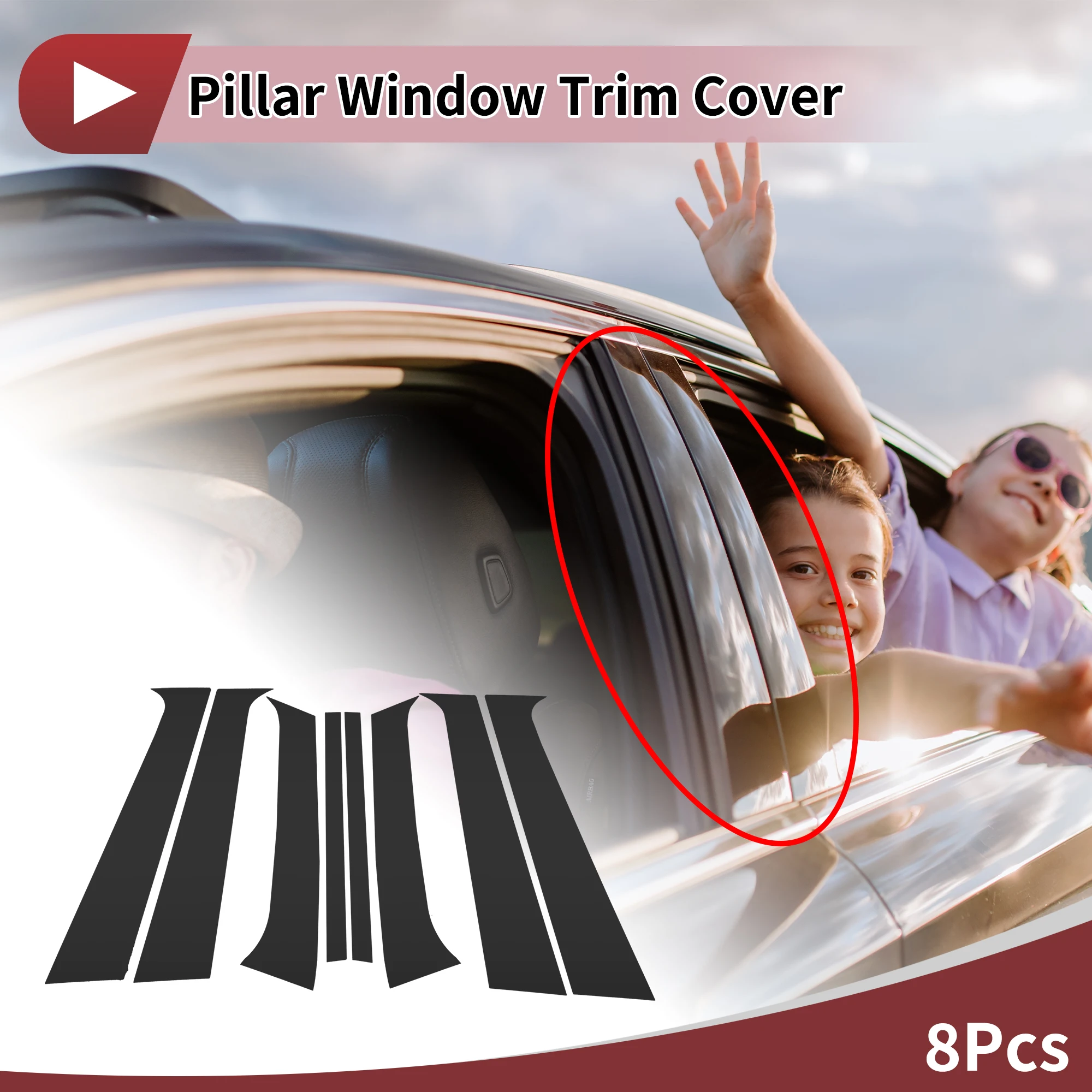 UXCELL Door Pillar Window Trim for Hyundai Sante Fe 2006-2012 Black
UXCELL Door Pillar Window Trim for Hyundai Sante Fe 2006-2012 Black