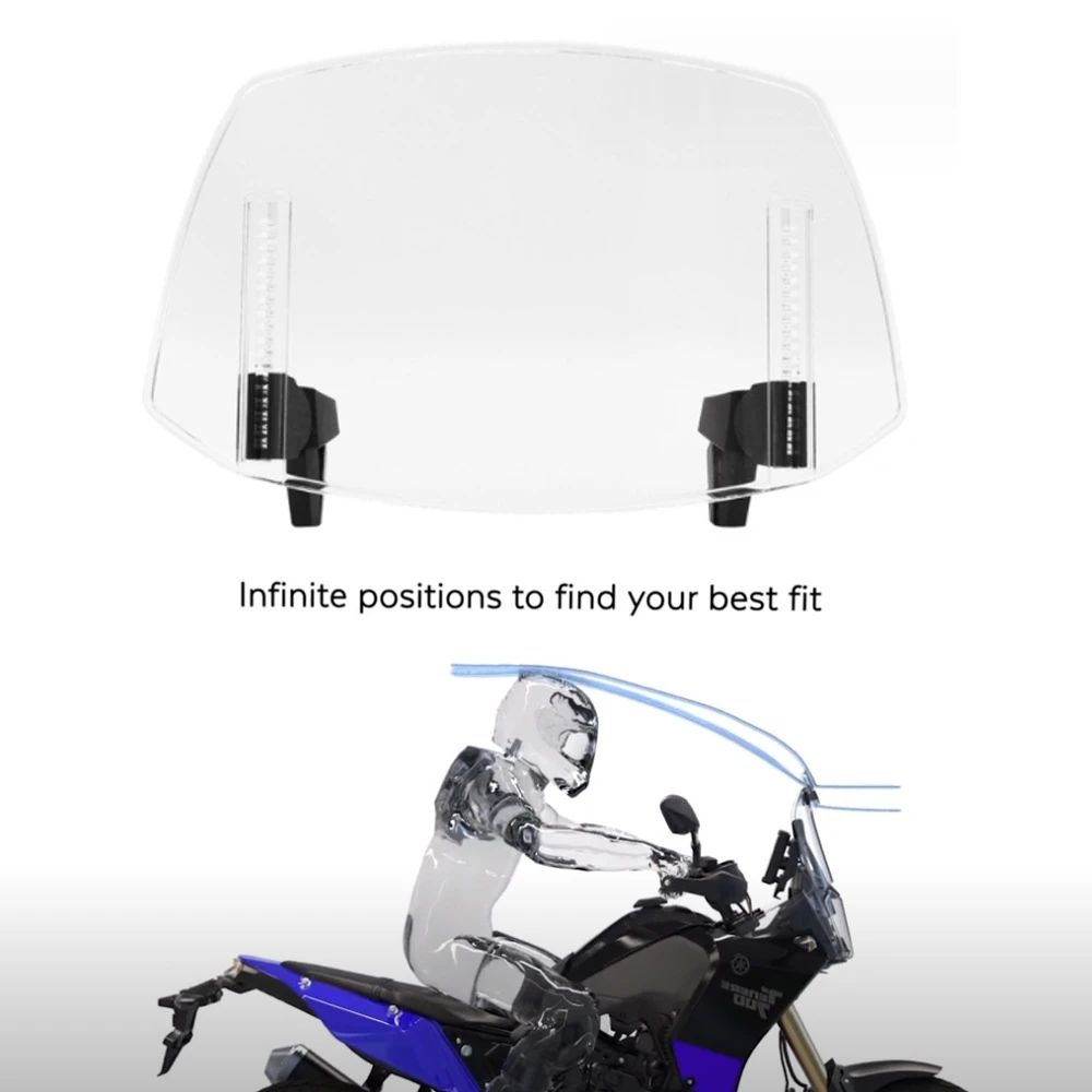 Adjustable Universal Motorcycle Windshield Windscreen Wind Deflector Spoiler Extension for Kawasaki for Honda for BMW for Yamaha
Adjustable Universal Motorcycle Windshield Windscreen Wind Deflector Spoiler Extension for Kawasaki for Honda for BMW for Yamaha