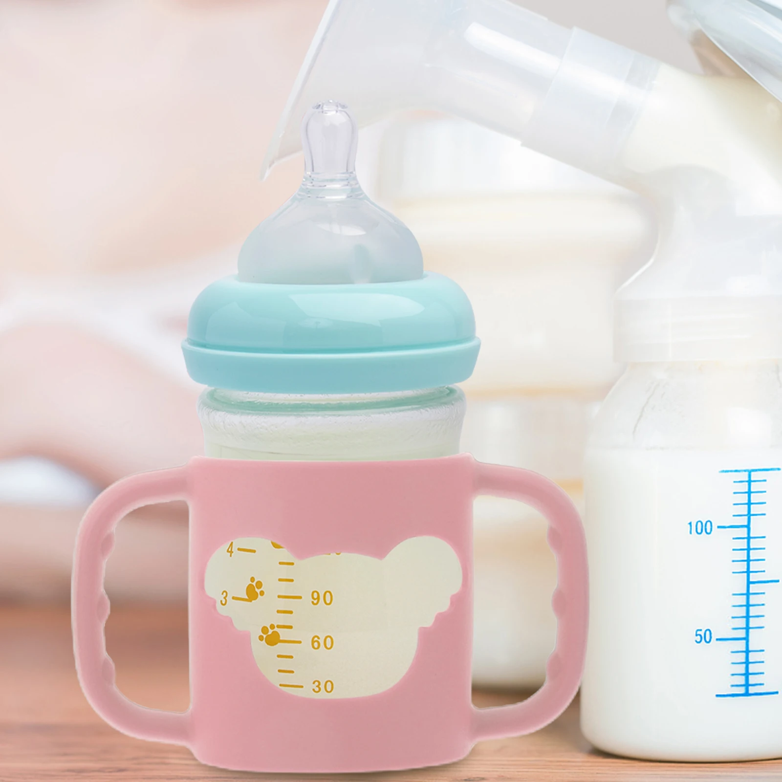 4pcs Silicone Milk Bottle Handles Universal Fit Soft Comfortable Grip Dishwasher Safe For Babies Removable Carry Strap Household
4pcs Silicone Milk Bottle Handles Universal Fit Soft Comfortable Grip Dishwasher Safe For Babies Removable Carry Strap Household