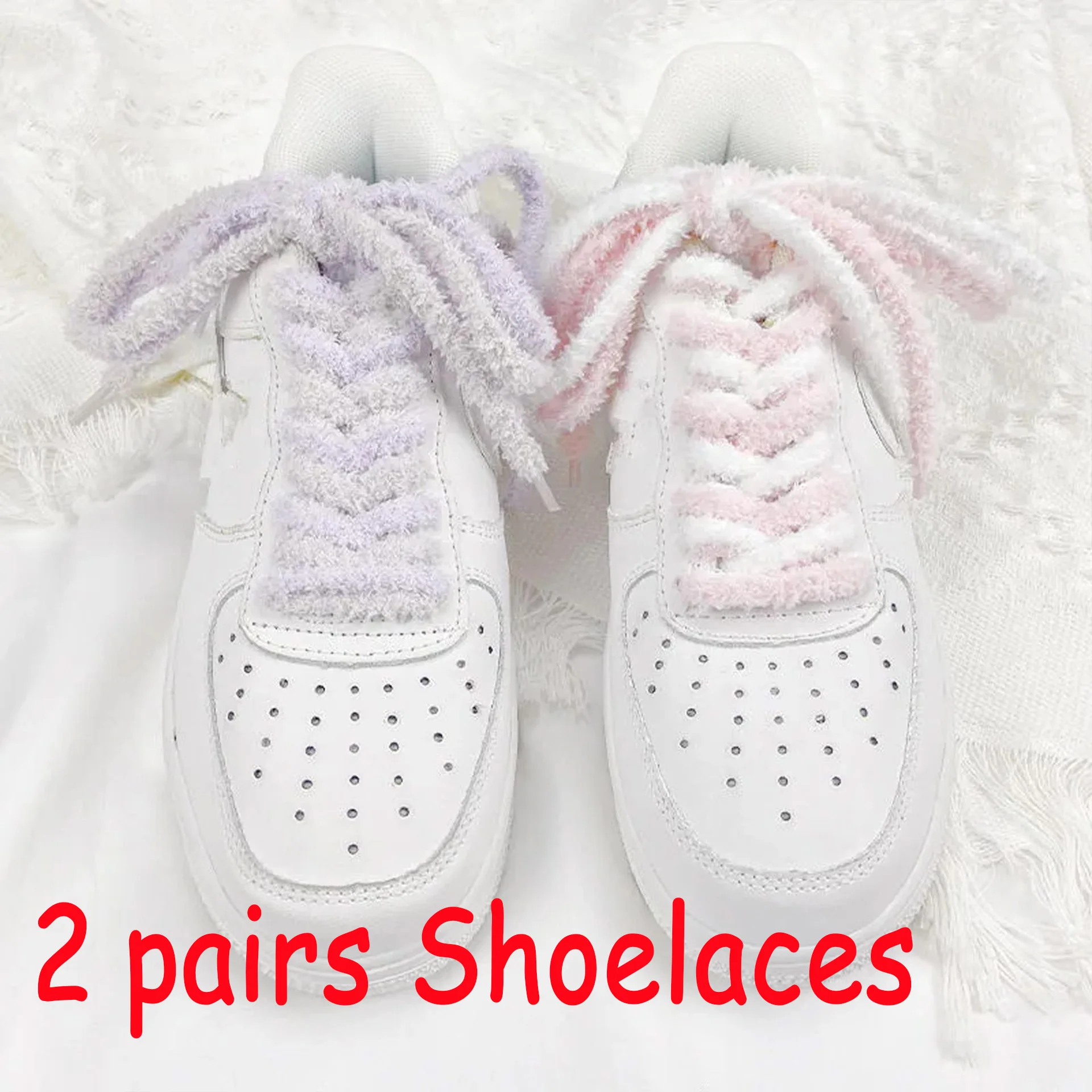 15mm Thick Fuzzy Plush Shoelaces 2Pairs Soft Warm Winter Shoe Laces for Adults Sneakers Casual Boots Christmas Halloween Fashion
15mm Thick Fuzzy Plush Shoelaces 2Pairs Soft Warm Winter Shoe Laces for Adults Sneakers Casual Boots Christmas Halloween Fashion
