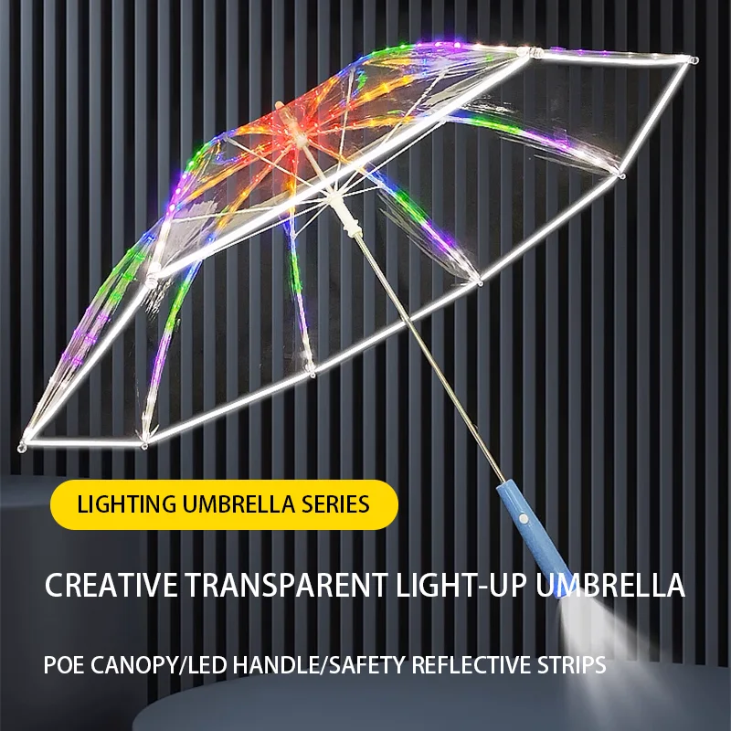 LED Light Up Transparent Umbrella, Colorful Glowing Night Rain Umbrella, Novelty Gift for Kids & Adults, Waterproof Windproof
LED Light Up Transparent Umbrella, Colorful Glowing Night Rain Umbrella, Novelty Gift for Kids & Adults, Waterproof Windproof