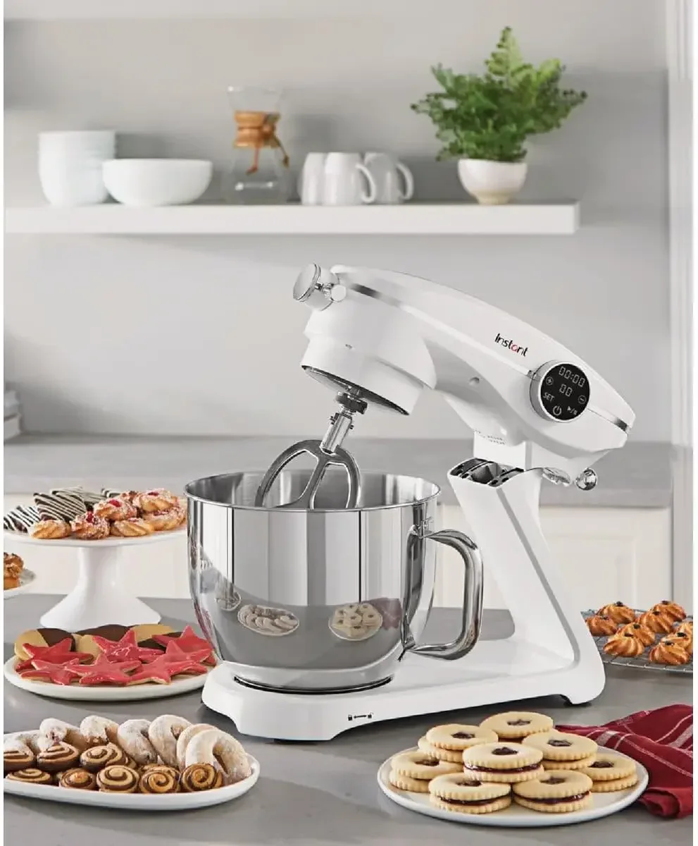 Instant Pot Instant Stand Mixer Pro,600W 10-Speed Electric Mixer with Digital Interface,7.4-Qt Stainless Steel Bowl
Instant Pot Instant Stand Mixer Pro,600W 10-Speed Electric Mixer with Digital Interface,7.4-Qt Stainless Steel Bowl