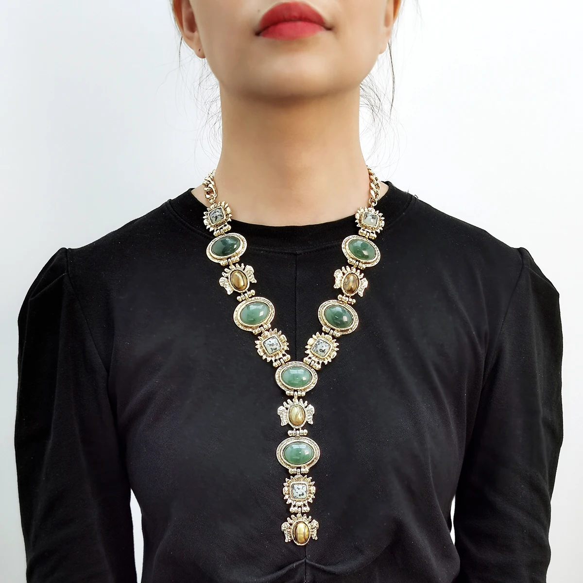 Массивная цепочка, длинное винтажное ожерелье, женское ожерелье из смолы, металлическое Y-образное ожерелье, эффектные ювелирные изделия, модные аксессуары для платья
Массивная цепочка, длинное винтажное ожерелье, женское ожерелье из смолы, металлическое Y-образное ожерелье, эффектные ювелирные изделия, модные аксессуары для платья