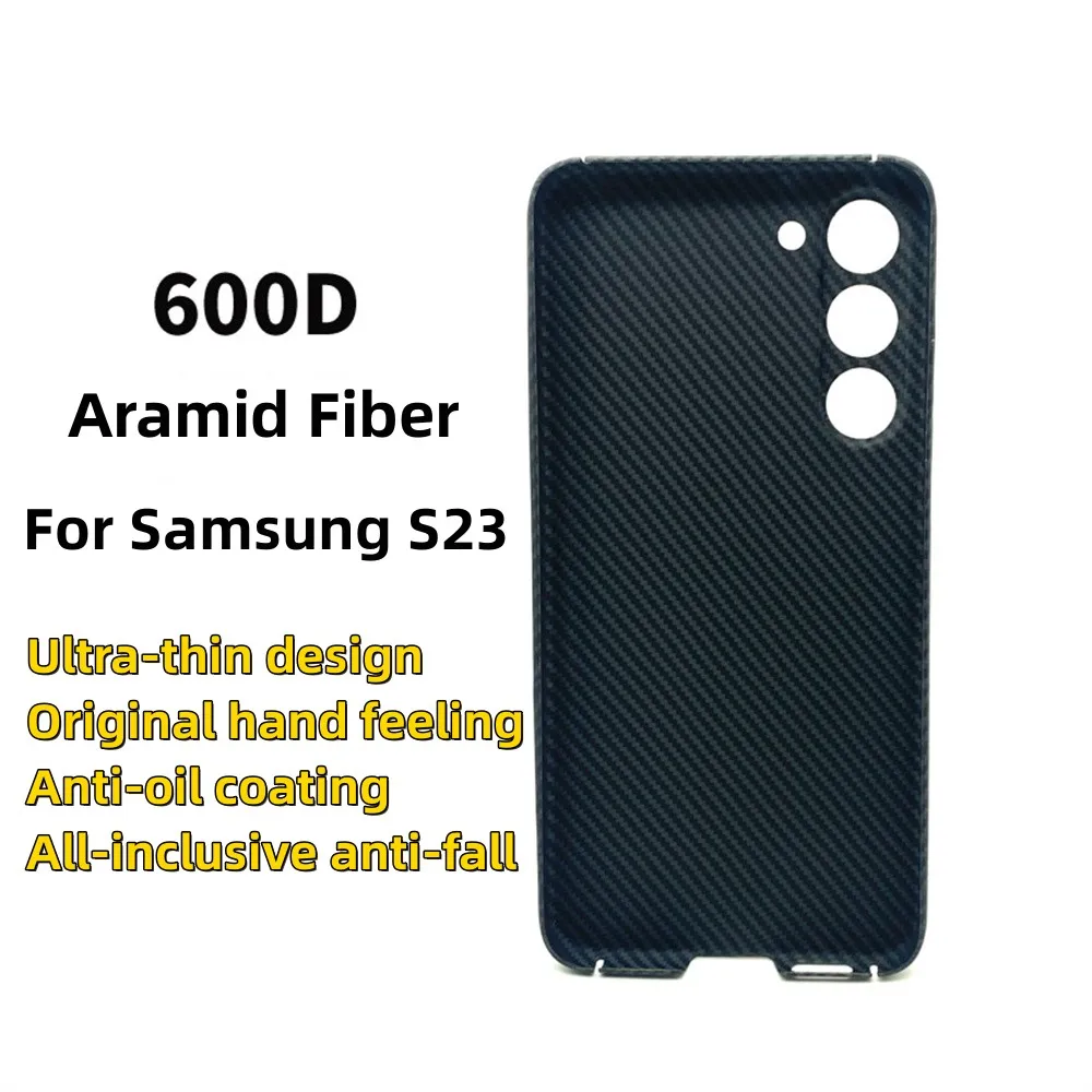 Aramid Fiber Case for Samsung Galaxy S23 S23 Plus +, Super Slim Case Skin, Soft Touch Sturdy Durable, Wireless Charging Friendly
Aramid Fiber Case for Samsung Galaxy S23 S23 Plus +, Super Slim Case Skin, Soft Touch Sturdy Durable, Wireless Charging Friendly