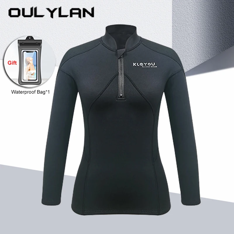 Oulylan 2mm Women Neoprene Surfing Divingsuit Waterproof Warm Slim Split Wetsuit Zipper Long Sleeved Pants Snorkeling Swimsuit
Oulylan 2mm Women Neoprene Surfing Divingsuit Waterproof Warm Slim Split Wetsuit Zipper Long Sleeved Pants Snorkeling Swimsuit