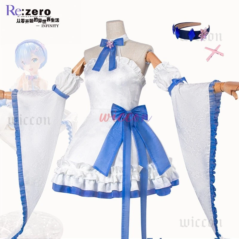 Rem Cosplay Costume Lovely Dress Comic-con Party Role Play Outfit for Girls
Rem Cosplay Costume Lovely Dress Comic-con Party Role Play Outfit for Girls