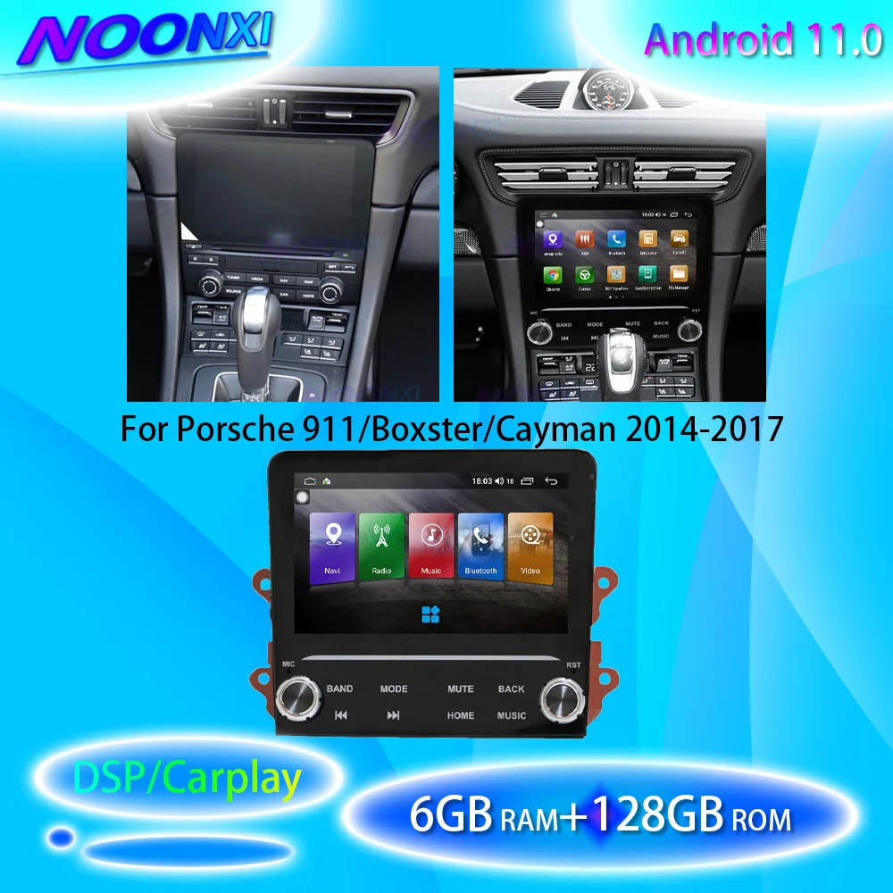 Автомобильный мультимедийный плеер для Porsche 911/Boxster/Cayman 2014-2017 Android 11 128G GPS навигация видео DVD Радио стерео 2 Din головка
Автомобильный мультимедийный плеер для Porsche 911/Boxster/Cayman 2014-2017 Android 11 128G GPS навигация видео DVD Радио стерео 2 Din головка