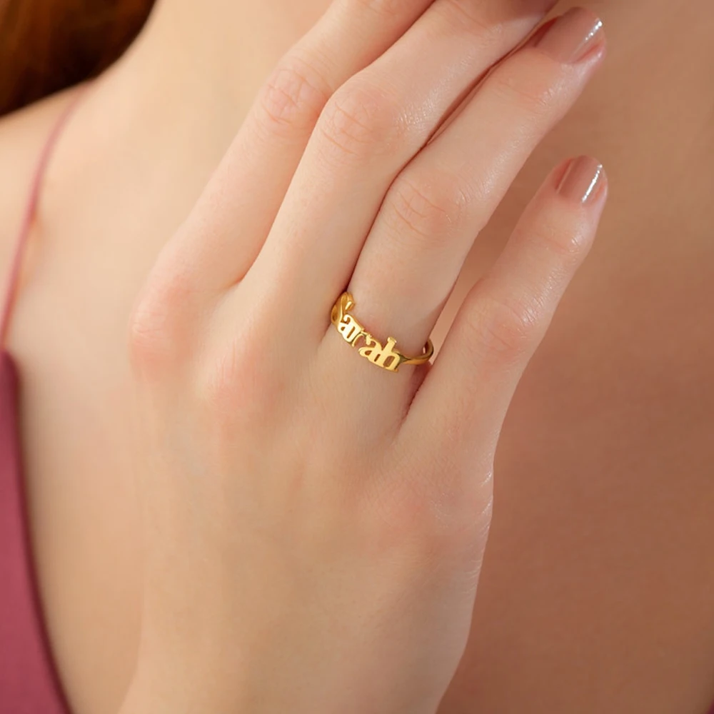 Custom Name Ring Stainless Steel Rings for Women Dainty Stackable Rings Personalized Dating Jewelry Couple Engagement Gift
Custom Name Ring Stainless Steel Rings for Women Dainty Stackable Rings Personalized Dating Jewelry Couple Engagement Gift