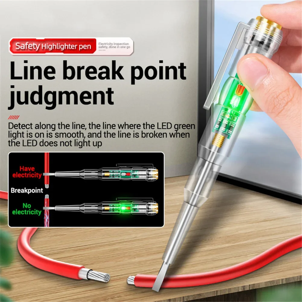 Intelligent Voltage Tester Pen Electrical Screwdriver AC Non-contact Induction Test Pencil Voltmeter Power Detector Indicator
Intelligent Voltage Tester Pen Electrical Screwdriver AC Non-contact Induction Test Pencil Voltmeter Power Detector Indicator