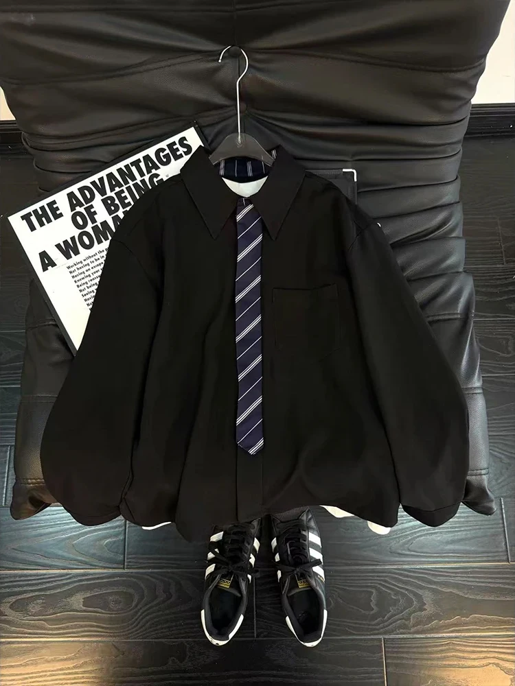 Men's Long Sve irt Cleanfit Sle Stand Edition Spring Faionable Drapey Fake Tie Inner Wear Casual irt
Men's Long Sve irt Cleanfit Sle Stand Edition Spring Faionable Drapey Fake Tie Inner Wear Casual irt