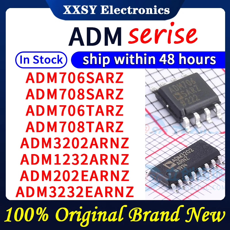ADM706SARZ ADM708SARZ ADM706TARZ ADM708TARZ ADM3202ARNZ ADM1232ARNZ ADM202EARNZ ADM3232EARNZ В наличии 100% оригинал и новый
ADM706SARZ ADM708SARZ ADM706TARZ ADM708TARZ ADM3202ARNZ ADM1232ARNZ ADM202EARNZ ADM3232EARNZ В наличии 100% оригинал и новый