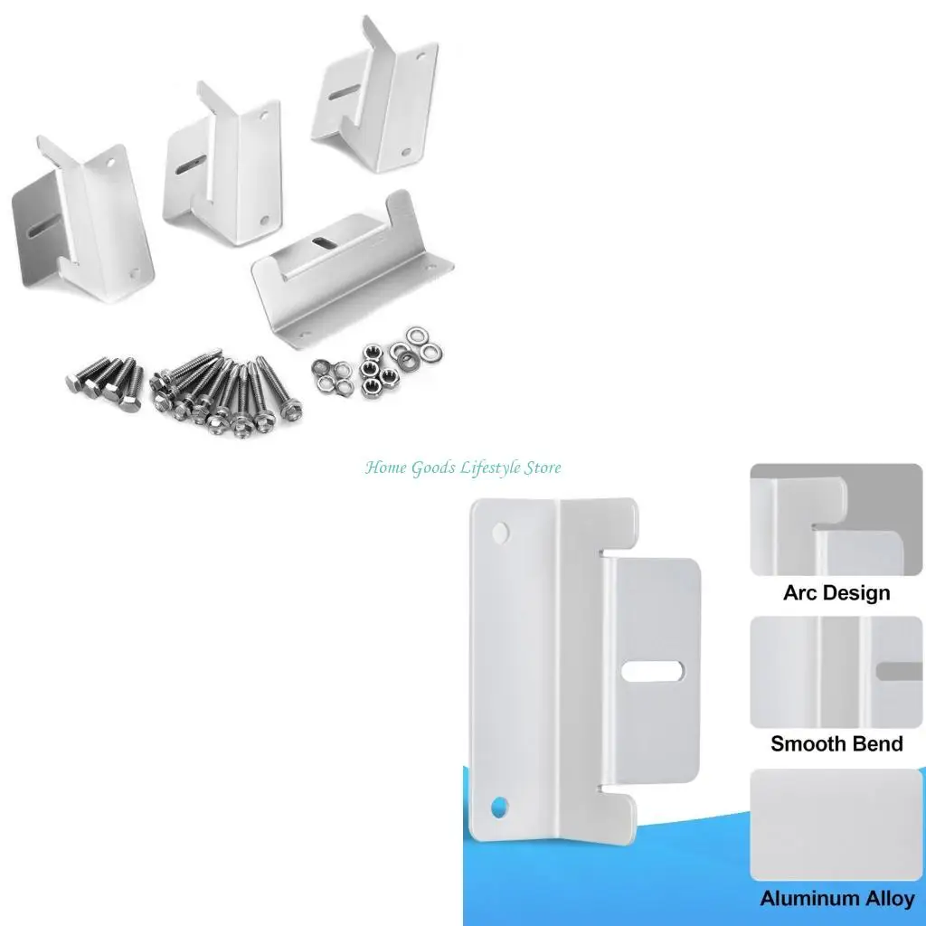 E74E Solars Panel Mounting Brackets Aluminum Alloys for Easy Installation on Roof or Wall Support Any Size Panels
E74E Solars Panel Mounting Brackets Aluminum Alloys for Easy Installation on Roof or Wall Support Any Size Panels