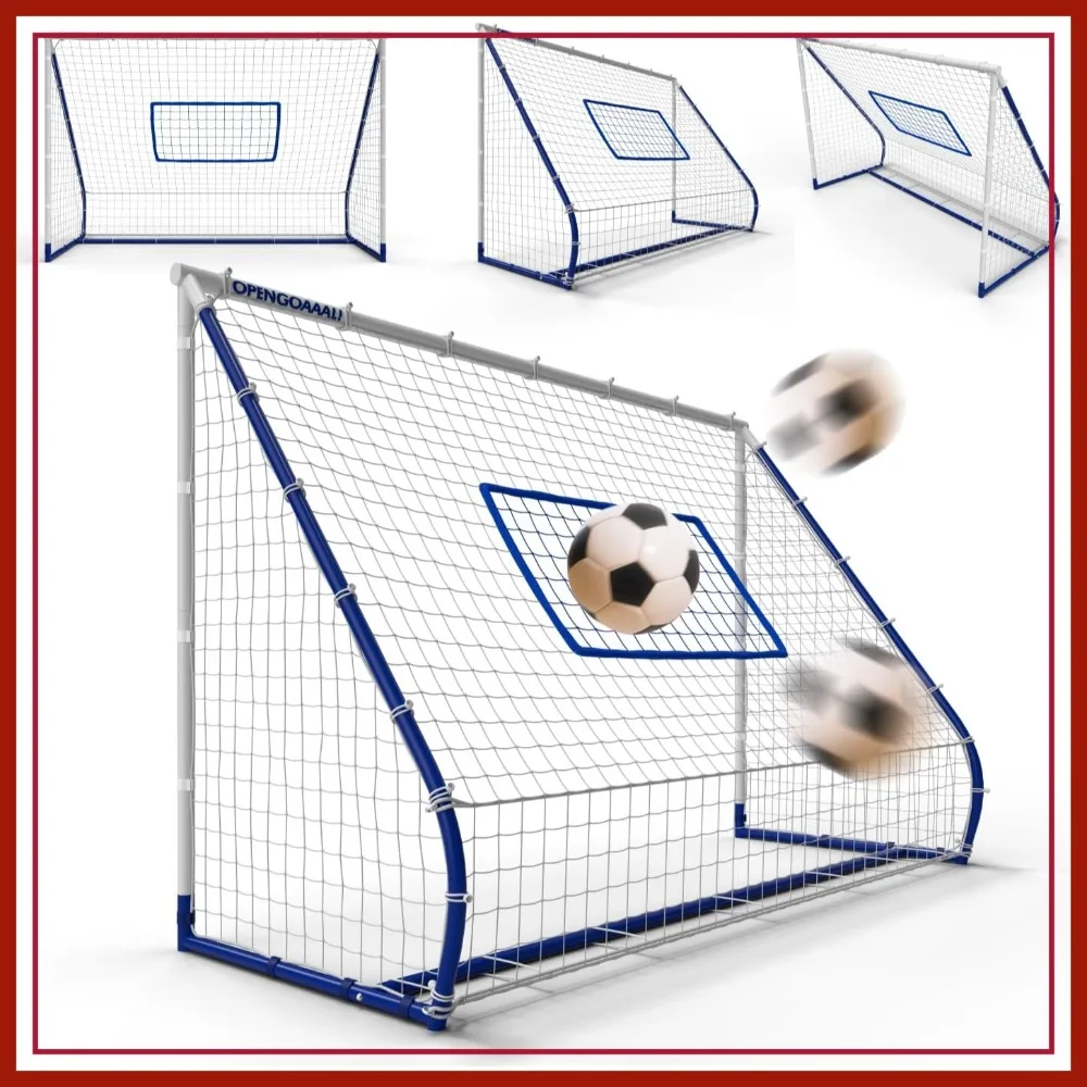 3-in-1 Soccer Rebounder Goal - 4x6 ft - Adjustable Angle Modes for Shooting & Passing - High-Angle Rebound Net for Ball Control
3-in-1 Soccer Rebounder Goal - 4x6 ft - Adjustable Angle Modes for Shooting & Passing - High-Angle Rebound Net for Ball Control