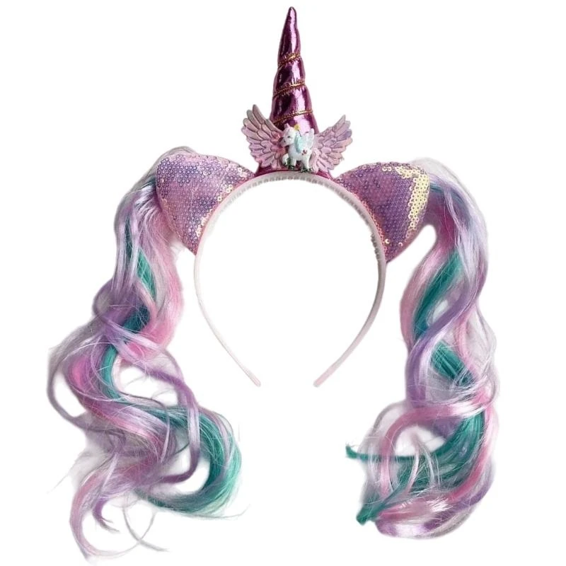 652F Children Horned Headband With Lovely Sequined Tail Great For Birthday Party Gathering And Costume Event Dressingup
652F Children Horned Headband With Lovely Sequined Tail Great For Birthday Party Gathering And Costume Event Dressingup