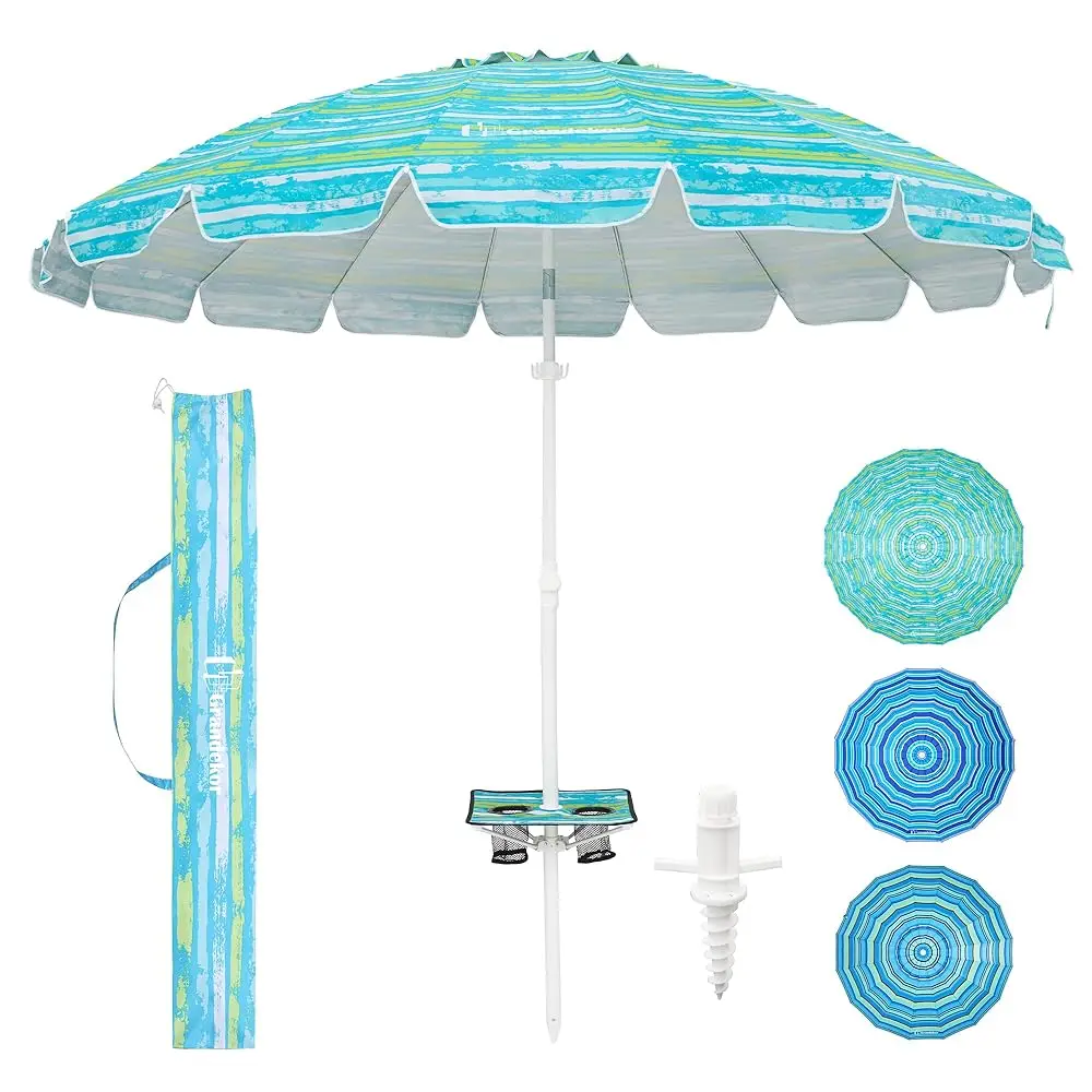 8Ft Beach Umbrellas For Sand Heavy Duty Wind Portable Beach Umbrella With Table Travel Beach Umbrella With Carry Bagsun
8Ft Beach Umbrellas For Sand Heavy Duty Wind Portable Beach Umbrella With Table Travel Beach Umbrella With Carry Bagsun