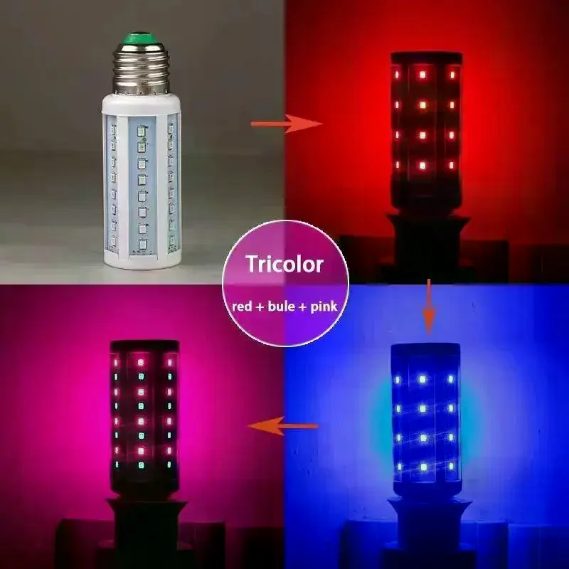 7-Color RGB LED Corn Bulb E27 12W - 220V Decorative Light for Chandeliers & Mood Lighting
7-Color RGB LED Corn Bulb E27 12W - 220V Decorative Light for Chandeliers & Mood Lighting