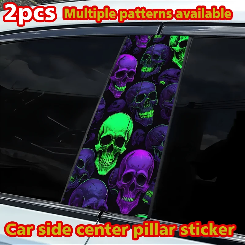 2Pcs car B-pillar sticker, skull, scratch-proof personalized film
2Pcs car B-pillar sticker, skull, scratch-proof personalized film