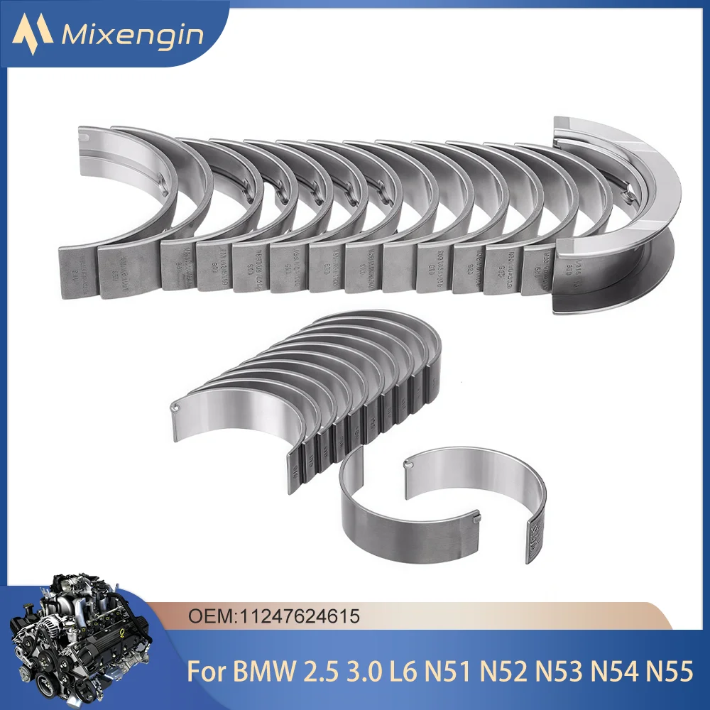 Engine Parts Main & Rod Bearing Set Kit For BMW N51 N52 N53 N54 N55 2.5L 3.0L GAS Fit BMW X1 X3 X4 X5 X6 Z4 ACTIVEHYBRID 3 5 7
Engine Parts Main & Rod Bearing Set Kit For BMW N51 N52 N53 N54 N55 2.5L 3.0L GAS Fit BMW X1 X3 X4 X5 X6 Z4 ACTIVEHYBRID 3 5 7