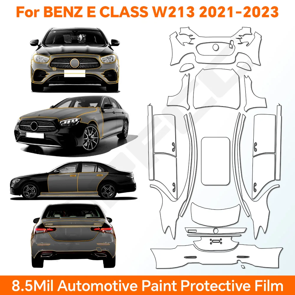 TPU For Mercedes Benz E Class W213 2021 2022 2023 Paint Protection Film Anti-scratch Car Body Resistant Pre-cut PPF Clear Bra
TPU For Mercedes Benz E Class W213 2021 2022 2023 Paint Protection Film Anti-scratch Car Body Resistant Pre-cut PPF Clear Bra