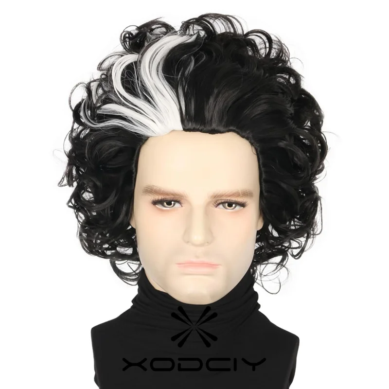 Sweeney Todd: The Demon Barber of Fleet Street Black White Cosplay Wigs Synthetic Hair Heat Resistant Curly Wigs
Sweeney Todd: The Demon Barber of Fleet Street Black White Cosplay Wigs Synthetic Hair Heat Resistant Curly Wigs