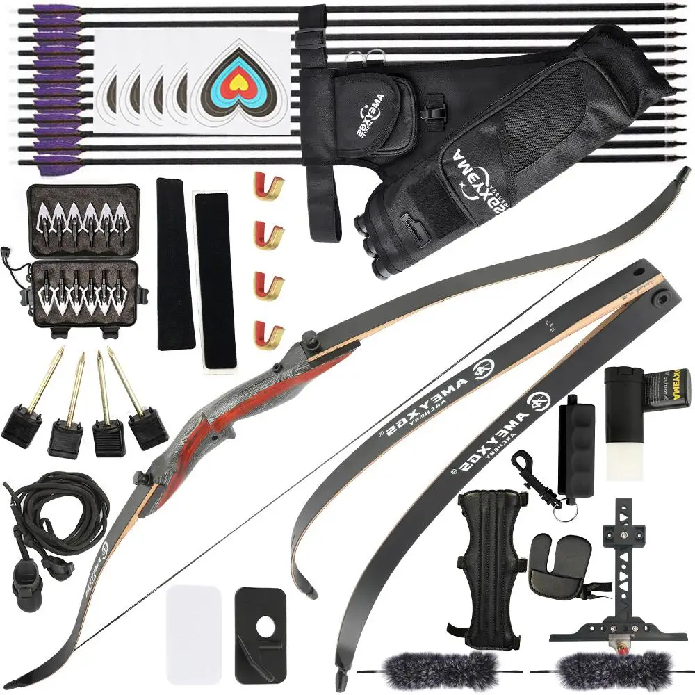 62 Inch Recurve Bow Arrow Set 20-50 Lbs Takedown Bow Maple Handle High-strength Right Hand Archery Shooting Hunting Accessories
62 Inch Recurve Bow Arrow Set 20-50 Lbs Takedown Bow Maple Handle High-strength Right Hand Archery Shooting Hunting Accessories