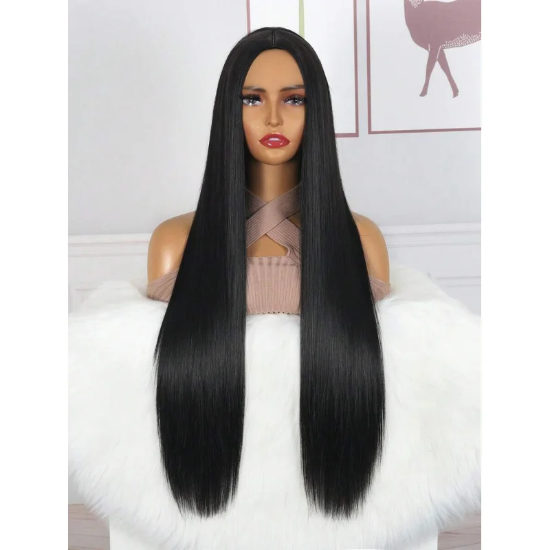 Extra Long Straight Synthetic Wig
Extra Long Straight Synthetic Wig
