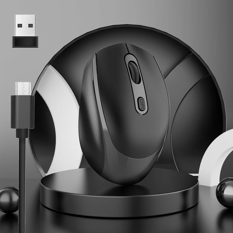 4-buttons 1600 DPI 2.4GHz Wireless Rechargeable Mouse
4-buttons 1600 DPI 2.4GHz Wireless Rechargeable Mouse