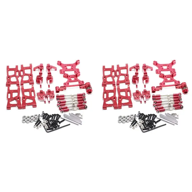 AS96-2 Set Upgrade Parts For Wltoys 1: 14 144001 RC Car Metal Steering Swing Base C Rear Hub Seat Servo Pull Rod,Red
AS96-2 Set Upgrade Parts For Wltoys 1: 14 144001 RC Car Metal Steering Swing Base C Rear Hub Seat Servo Pull Rod,Red