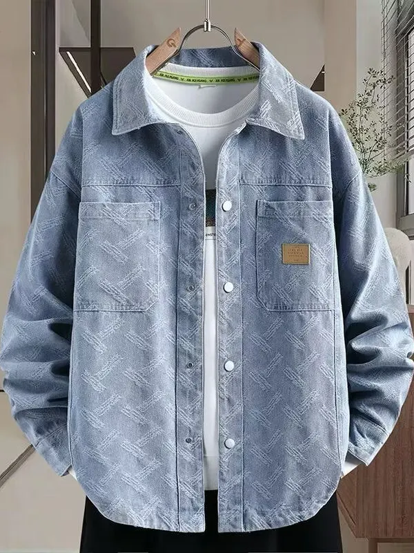 Модная свободная мужская джинсовая куртка весна-осень 2025: новая рабочая куртка с воротником, молодежная, ветрозащитная, удлиненная
Модная свободная мужская джинсовая куртка весна-осень 2025: новая рабочая куртка с воротником, молодежная, ветрозащитная, удлиненная