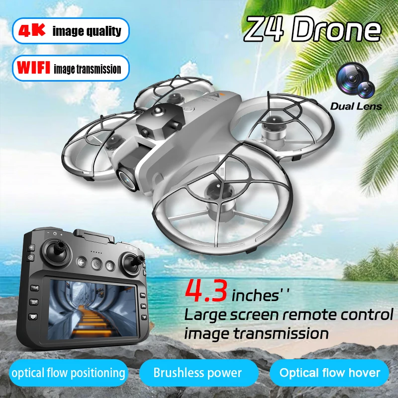 Новый Z4 RC Дрон 4K HD WIFI Профессиональная аэрофотосъемка Предотвращение препятствий Пульт дистанционного управления Самолет Двойная камера Квадрокоптер Игрушка
Новый Z4 RC Дрон 4K HD WIFI Профессиональная аэрофотосъемка Предотвращение препятствий Пульт дистанционного управления Самолет Двойная камера Квадрокоптер Игрушка