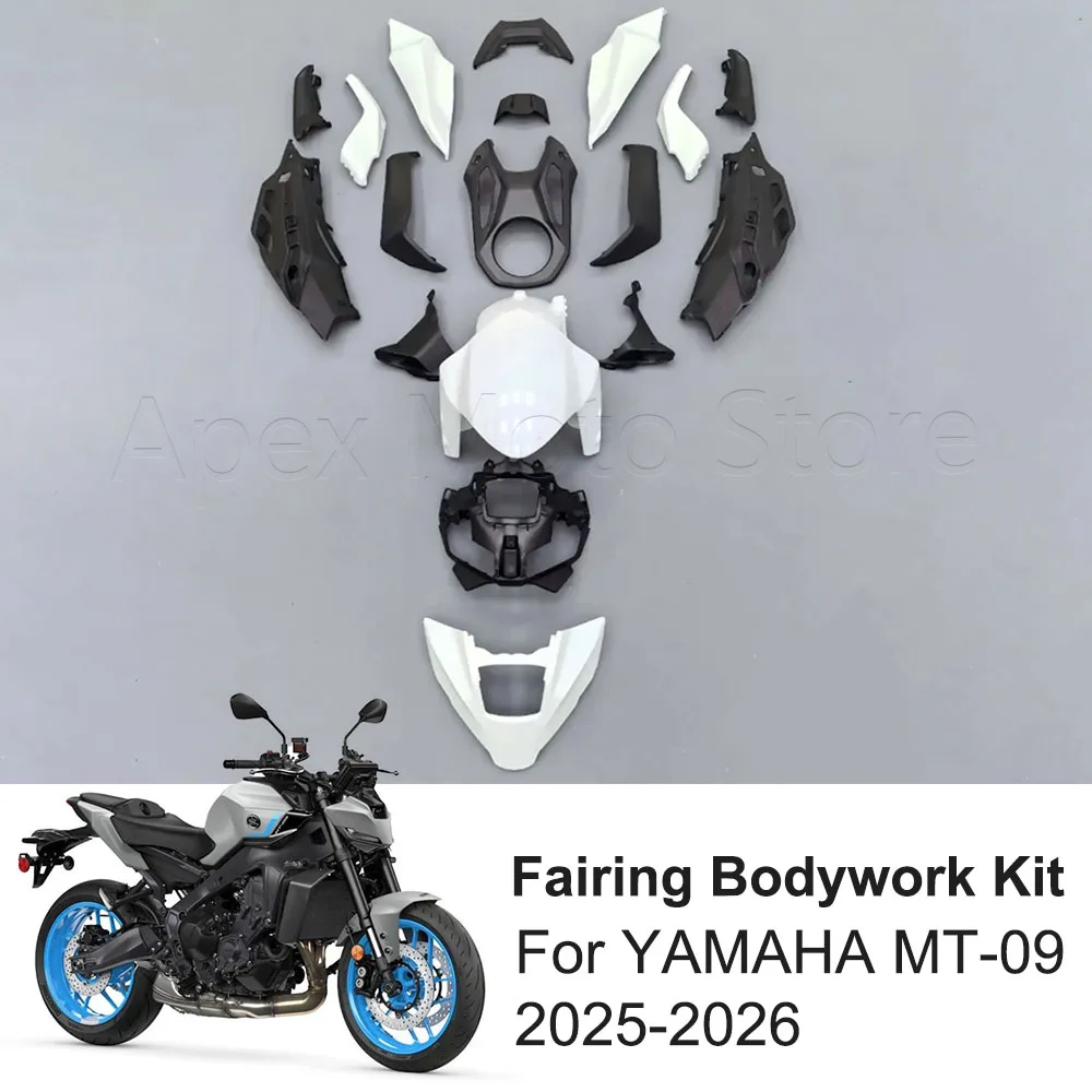 For YAMAHA MT-09 MT09 MT 09 2025 2026 Motorcycle Unpainted Full Fairing Injection Bodywork Kit Cowl Panel Cover ABS Plastic
For YAMAHA MT-09 MT09 MT 09 2025 2026 Motorcycle Unpainted Full Fairing Injection Bodywork Kit Cowl Panel Cover ABS Plastic