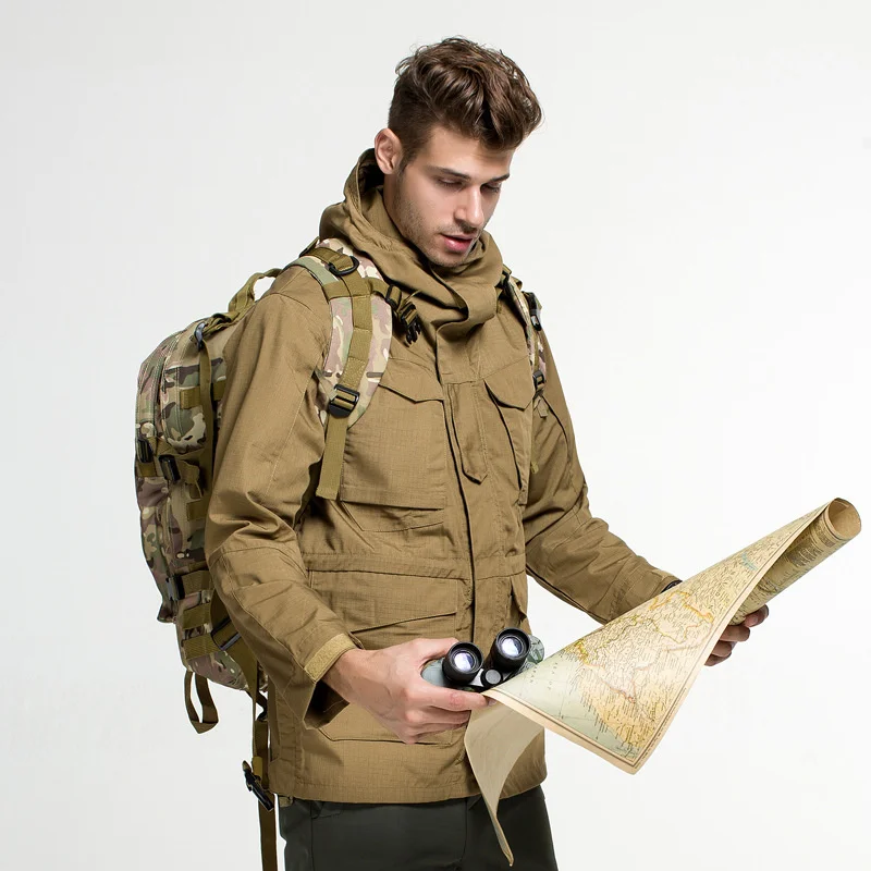 Outdoor Climbing Coats Men Waterproof Windproof Hunting Combat Military Male Jacket Wearproof Coat M65 Tactical Windbreaker
Outdoor Climbing Coats Men Waterproof Windproof Hunting Combat Military Male Jacket Wearproof Coat M65 Tactical Windbreaker