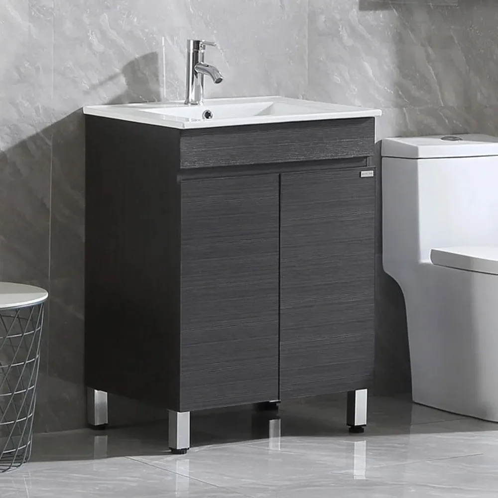 24" Bathroom Vanity Set with Sink Combo Cabinet,Modern Freestanding Sink Cabinet,Bathroom Vanity Cabinet with Ceramic Vessel
24" Bathroom Vanity Set with Sink Combo Cabinet,Modern Freestanding Sink Cabinet,Bathroom Vanity Cabinet with Ceramic Vessel