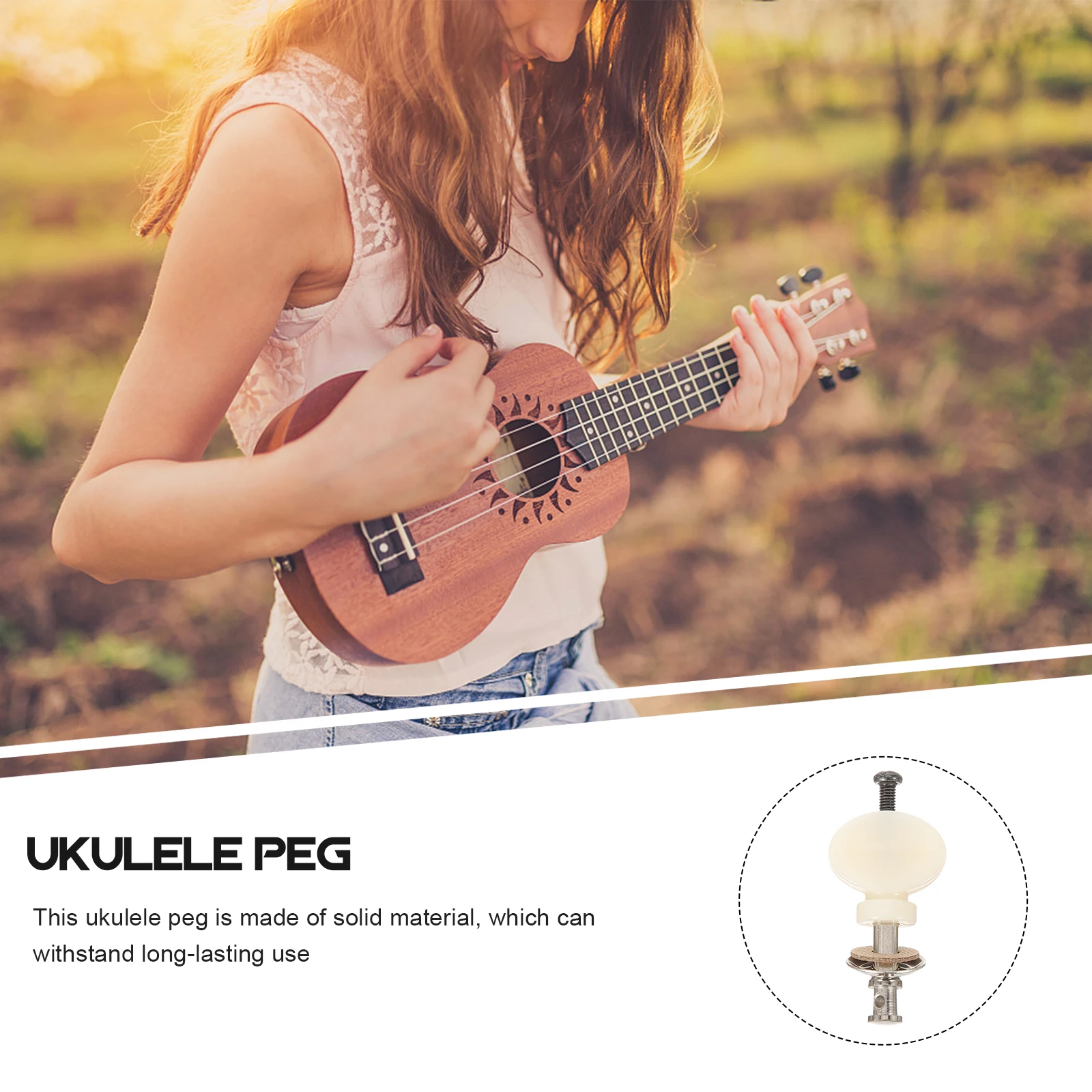 4pcs Ukulele Tuning Pegs Metal String Stud Universal Pegs for Ukulele Beginners Adjustable Height Light Portable Instrument
4pcs Ukulele Tuning Pegs Metal String Stud Universal Pegs for Ukulele Beginners Adjustable Height Light Portable Instrument