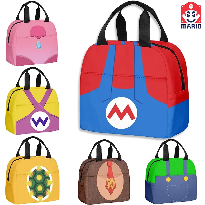 Super Mario Bros Lunch Bag Portable Anime Insulated Thermal Bento Warm Handbag Cartoon Creative Kids Boys Girl School Picnic Bag
Super Mario Bros Lunch Bag Portable Anime Insulated Thermal Bento Warm Handbag Cartoon Creative Kids Boys Girl School Picnic Bag