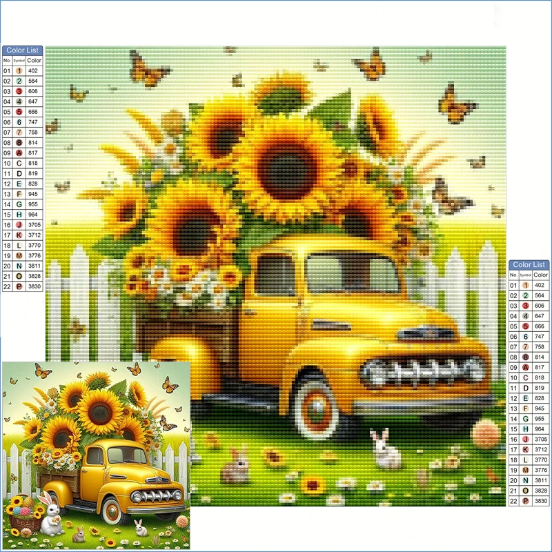 Diamond Embroidery Yellow Truck Filled With Sunflowers Adult Diamond Painting Novelty 2025 Diamond Art Fantasy Arts And Crafts
Diamond Embroidery Yellow Truck Filled With Sunflowers Adult Diamond Painting Novelty 2025 Diamond Art Fantasy Arts And Crafts