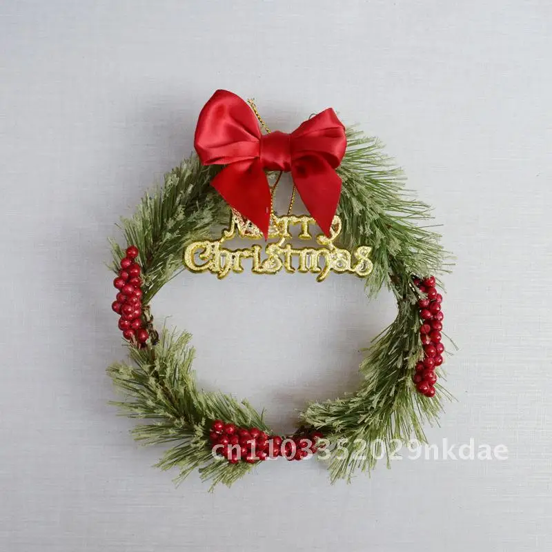Christmas decoration mini small wreath pine needle ring butterfly festival letters berry pendant window props
Christmas decoration mini small wreath pine needle ring butterfly festival letters berry pendant window props