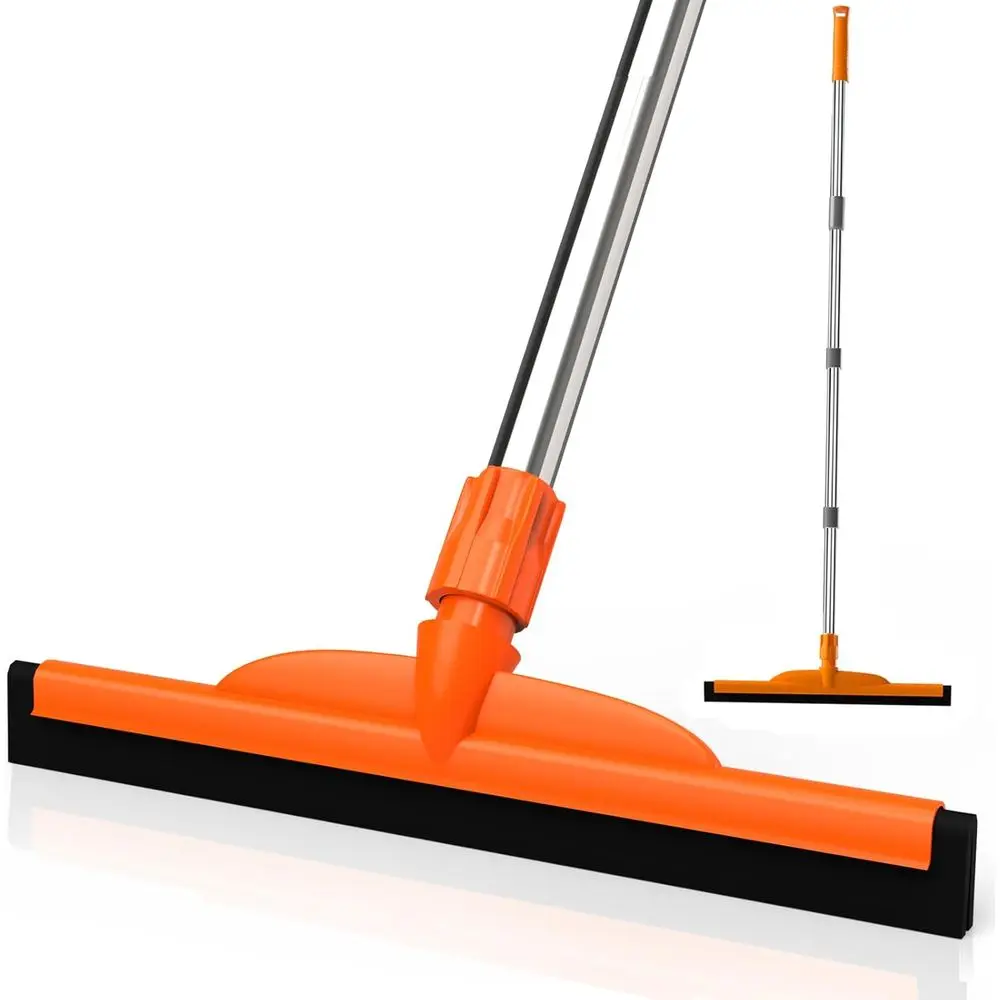 62 Heavy-Duty Floor Squeegee with Adjustable Handle, EVA Foam Blade for Concrete, Garage, and Patio Cleaning
62 Heavy-Duty Floor Squeegee with Adjustable Handle, EVA Foam Blade for Concrete, Garage, and Patio Cleaning