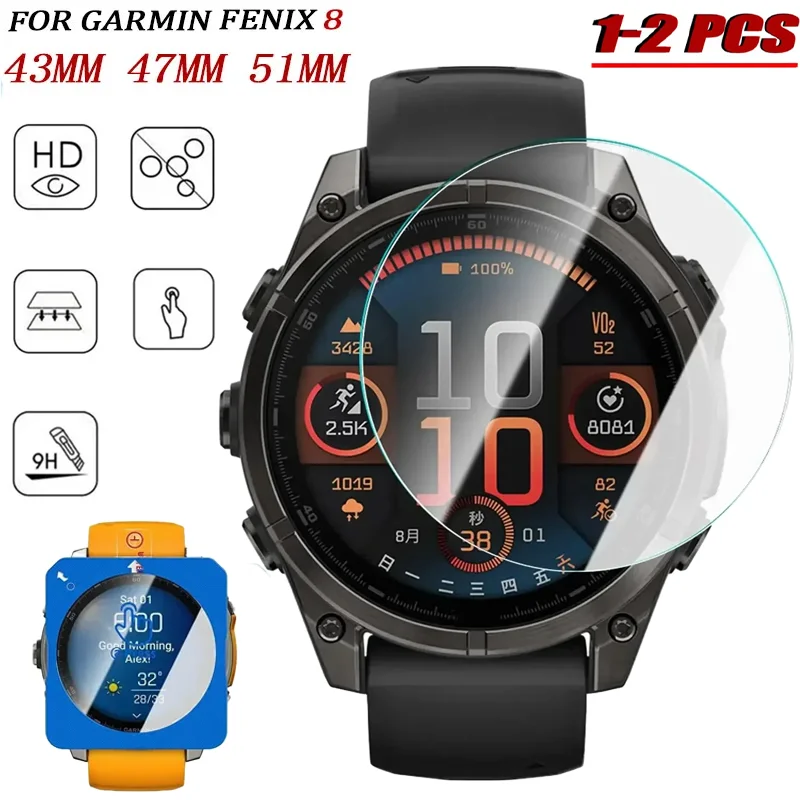 Набор из 1-2 штук: Защитная пленка Quick Fit для Garmin Fenix 8 (43 мм, 47 мм, 51 мм), 9H, HD, из закаленного стекла, с защитой от царапин, аксессуары
Набор из 1-2 штук: Защитная пленка Quick Fit для Garmin Fenix 8 (43 мм, 47 мм, 51 мм), 9H, HD, из закаленного стекла, с защитой от царапин, аксессуары