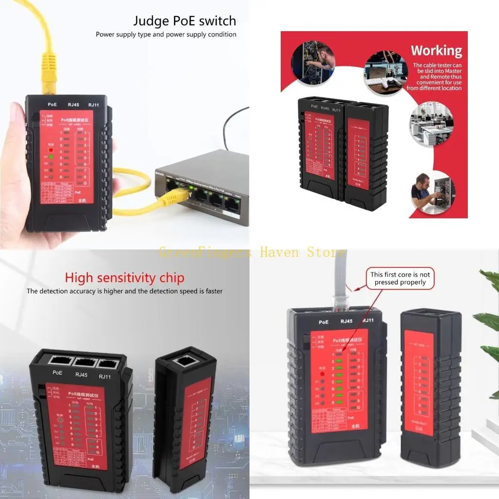 F68D Multifunction Internet Analyzers Cable Tester Tool for RJ11 RJ12 RJ45 CAT5
F68D Multifunction Internet Analyzers Cable Tester Tool for RJ11 RJ12 RJ45 CAT5