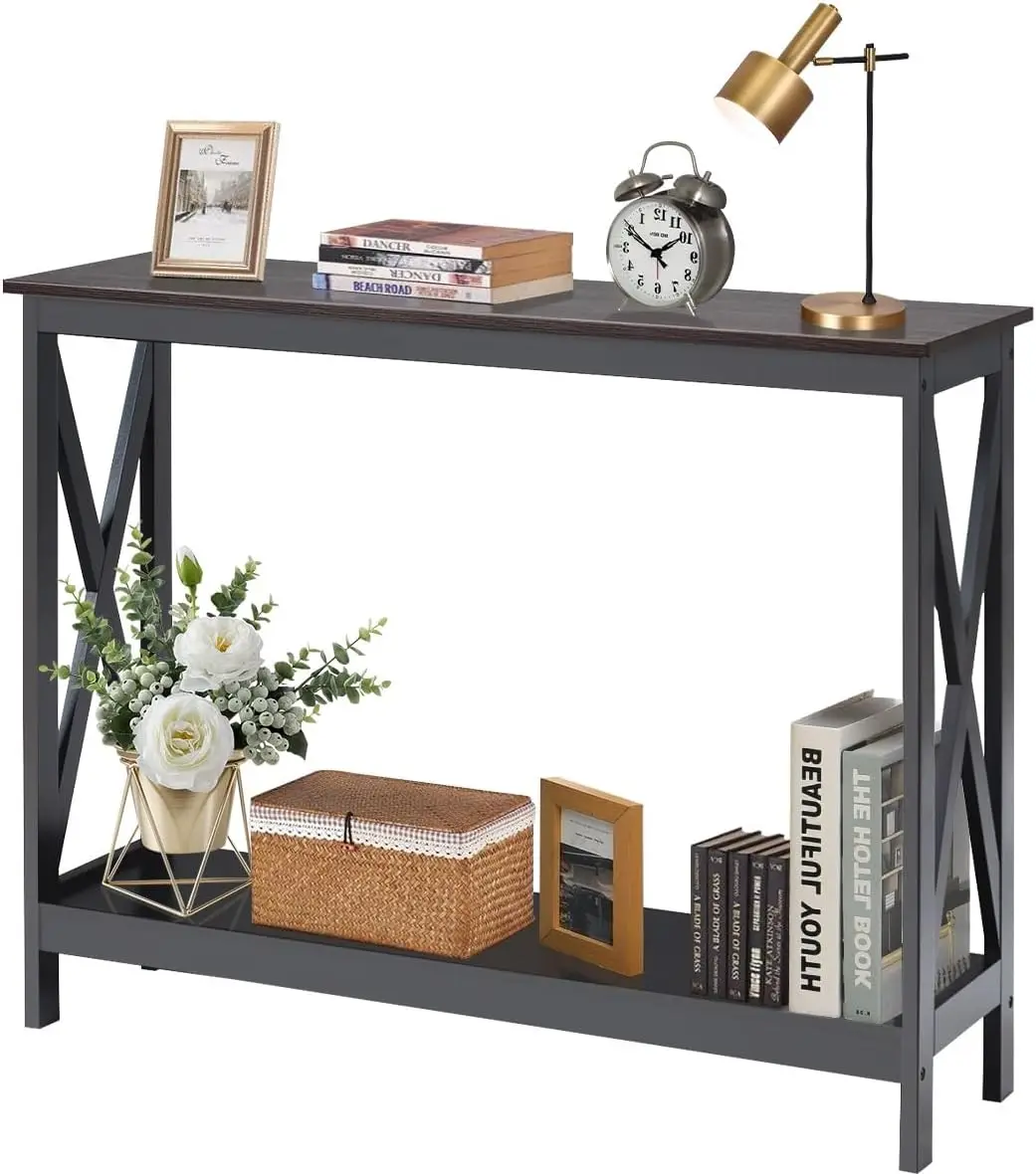 Console Table 2-Tier With Storage Shelf,X-Design Bookshelf Narrow Accent Table For Entryway Hallway Living Room Sofa Side Table
Console Table 2-Tier With Storage Shelf,X-Design Bookshelf Narrow Accent Table For Entryway Hallway Living Room Sofa Side Table