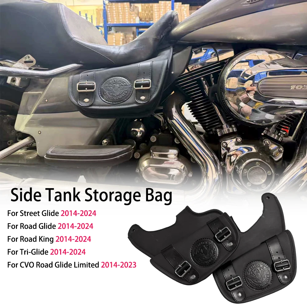 New Motorcycle Harely Heat Shield Side Tank Storage Bag BIB Cover For Harley Street Glide Road Glide Road King 2014-2024 2023
New Motorcycle Harely Heat Shield Side Tank Storage Bag BIB Cover For Harley Street Glide Road Glide Road King 2014-2024 2023