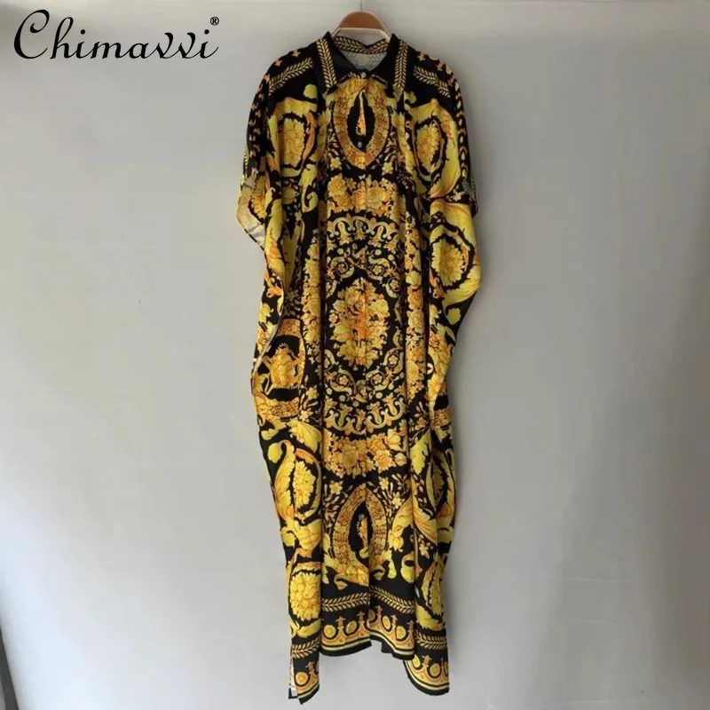 2025 New Summer Vintage Geometric Printed Lapel Single-breasted Flush Edge Fashion Loose Shirt Dress For Women
2025 New Summer Vintage Geometric Printed Lapel Single-breasted Flush Edge Fashion Loose Shirt Dress For Women