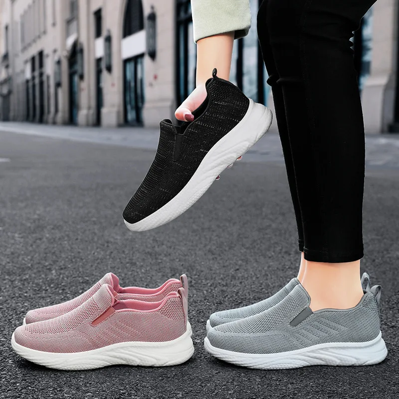 Women Walking Shoes Fitness Men Summer Mesh Sports Outdoor Flat Light Non-slip Breathable Sneakers Black Soft Loafers
Women Walking Shoes Fitness Men Summer Mesh Sports Outdoor Flat Light Non-slip Breathable Sneakers Black Soft Loafers