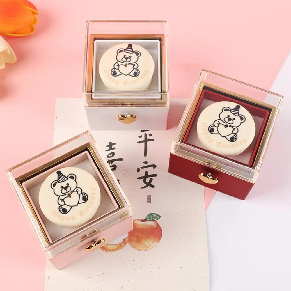 Valentine Bear Flip Ring Box Storage Box Ring Display Mini Cake Gift Boxes Girlfriend Gift Jewelry Birthday Gift Packaging Box
Valentine Bear Flip Ring Box Storage Box Ring Display Mini Cake Gift Boxes Girlfriend Gift Jewelry Birthday Gift Packaging Box