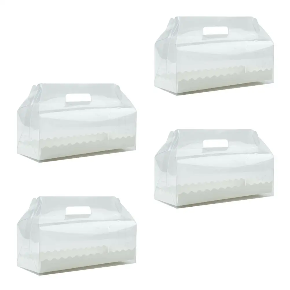 4pcs Cake Roll Boxes Food Grade Pet Clear Cupcake Containers With Paper Tray Portable Boxes Kitchen Dining Bar
4pcs Cake Roll Boxes Food Grade Pet Clear Cupcake Containers With Paper Tray Portable Boxes Kitchen Dining Bar