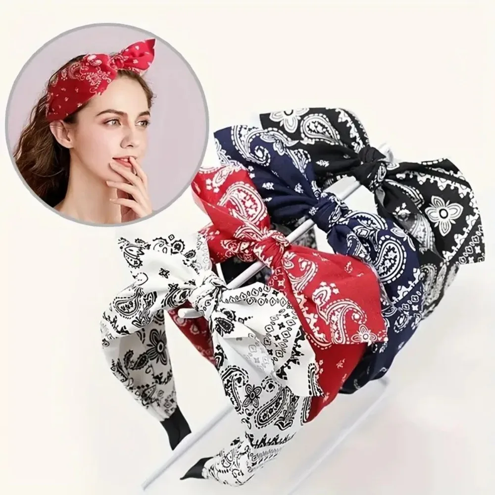 Fashion Printed Butterfly Headscarf Headband Retro Cashew Flower Knotted Rabbit Ear Hairpin Hair Accessories for Women
Fashion Printed Butterfly Headscarf Headband Retro Cashew Flower Knotted Rabbit Ear Hairpin Hair Accessories for Women