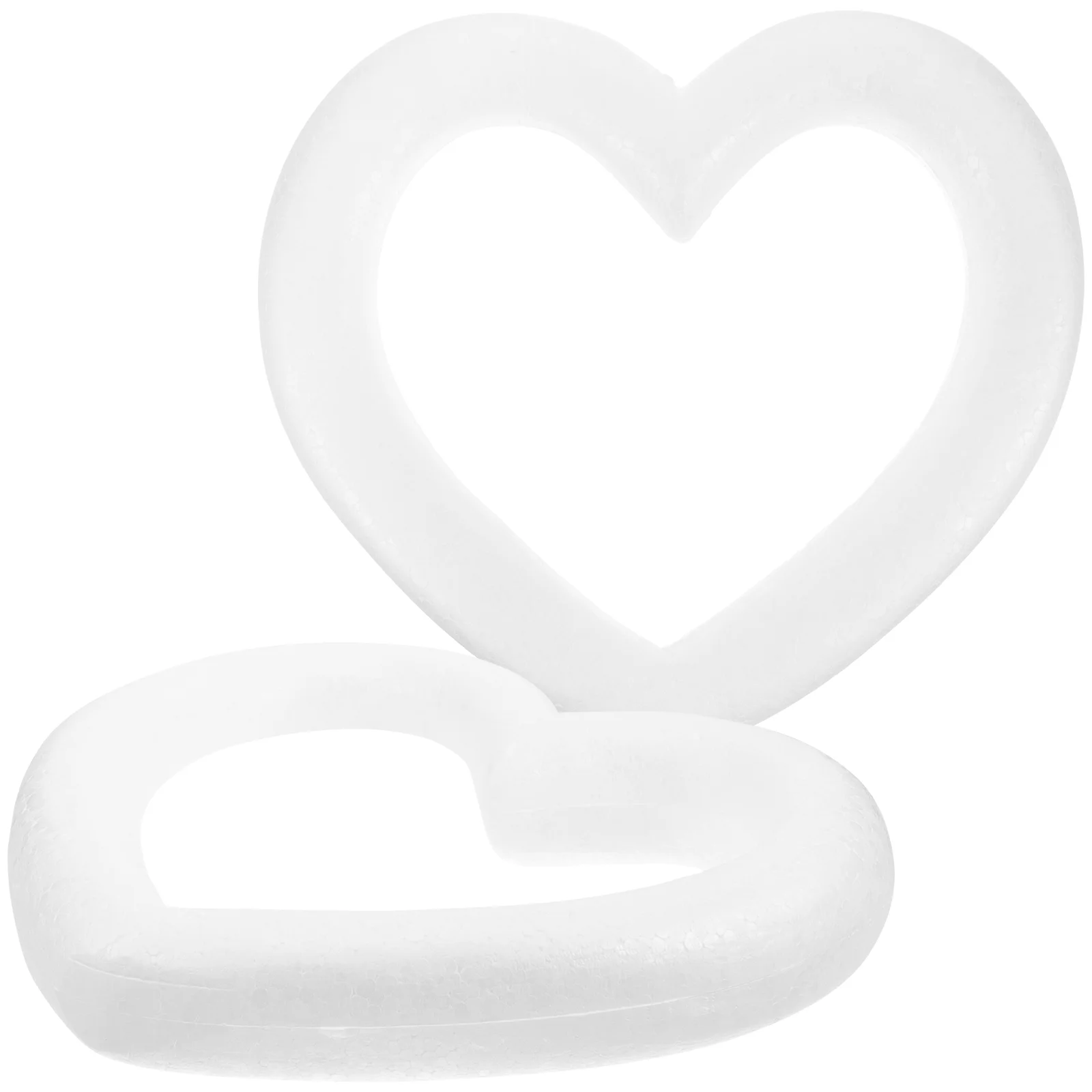 2 Pcs New Year Holder Foam Rings Door Christmas Decoration Base Circle Craft Ornament Heart-shaped
2 Pcs New Year Holder Foam Rings Door Christmas Decoration Base Circle Craft Ornament Heart-shaped
