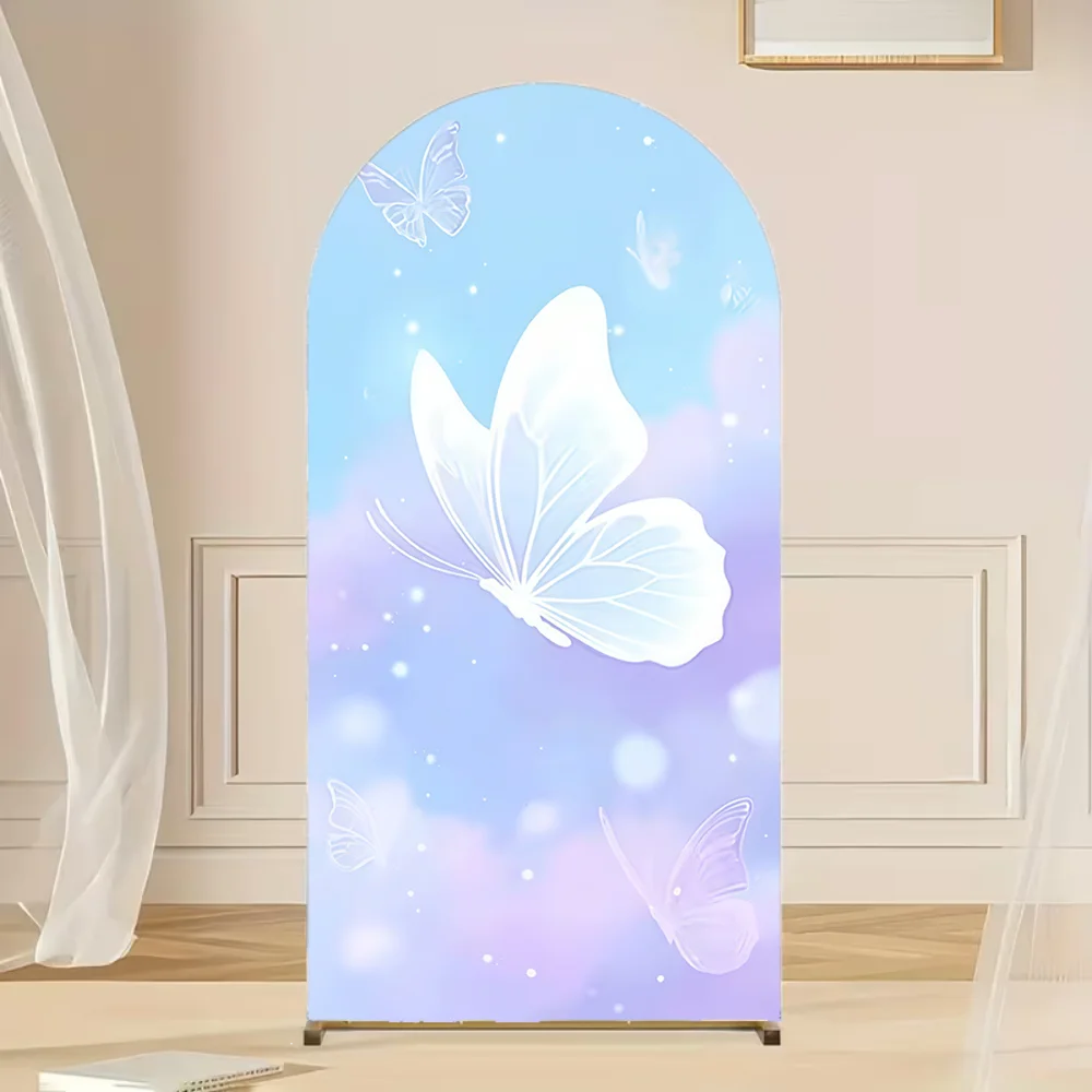 Purple Butterfly Party Arch Backdrop Cover Girl Birthday Wedding Party Decoration Custom Background Photography Props
Purple Butterfly Party Arch Backdrop Cover Girl Birthday Wedding Party Decoration Custom Background Photography Props