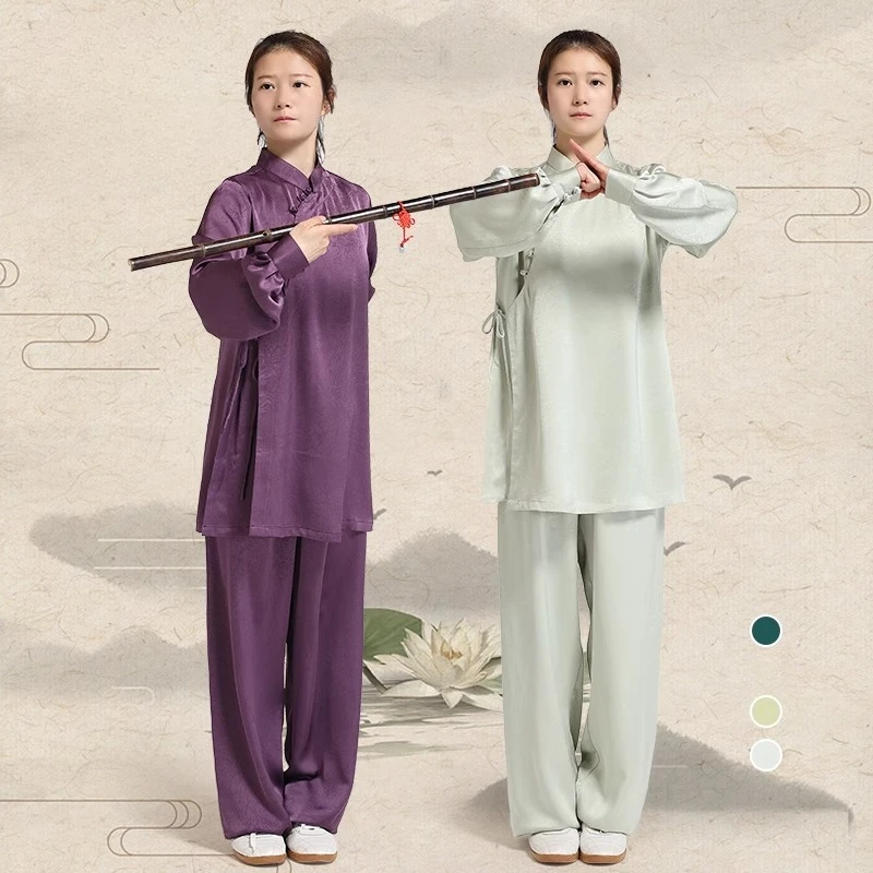 Elegant Women's Wushu Tai Chi Suit Chinese Kung Fu Uniform with Lustrous Sheen Fluid Drape Performance Comfort for Martial Arts
Elegant Women's Wushu Tai Chi Suit Chinese Kung Fu Uniform with Lustrous Sheen Fluid Drape Performance Comfort for Martial Arts